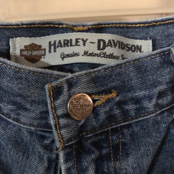 36x27 Harley Davidson distressed jeans - Picture 2 of 9